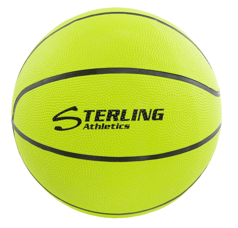 Neon Yellow Rubber Camp Ball