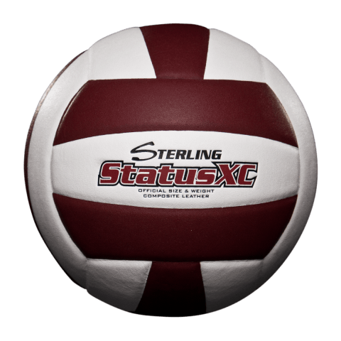 Status XC Composite Game Volleyball - Maroon White