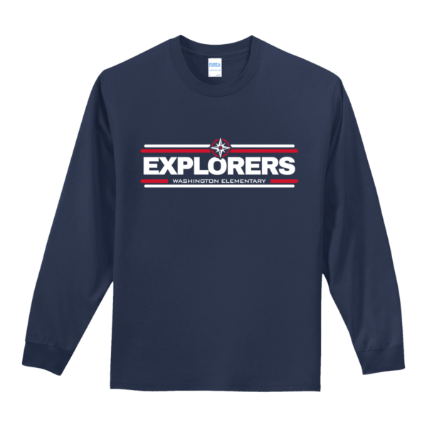 Washington Elementary Port & Company® Long Sleeve Essential Tee - Image 2