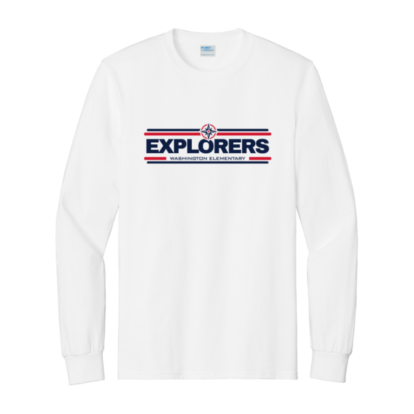 Washington Elementary Port & Company® Long Sleeve Essential Tee - Image 4