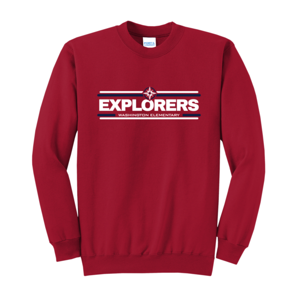 Washington Elementary Port & Company® Core Fleece Crewneck Sweatshirt - Image 3