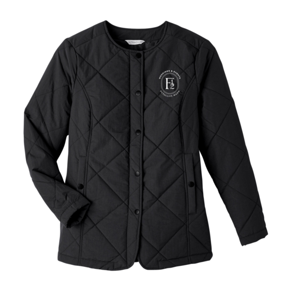 Farm 12 Events UltraClub Ladies' Dawson Quilted Hacking Jacket