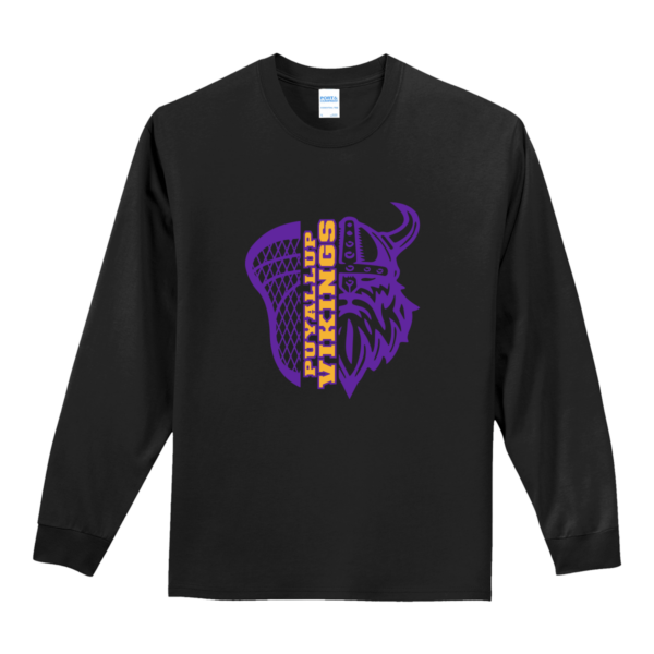 Vikings Lax Port & Company® Long Sleeve Essential Tee - Image 2